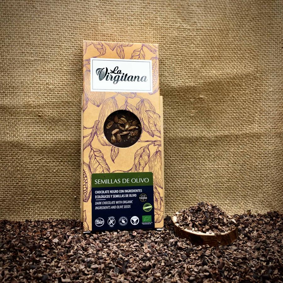 Chocolate negro semillas de olivo La Virgitana l Delicias a granel